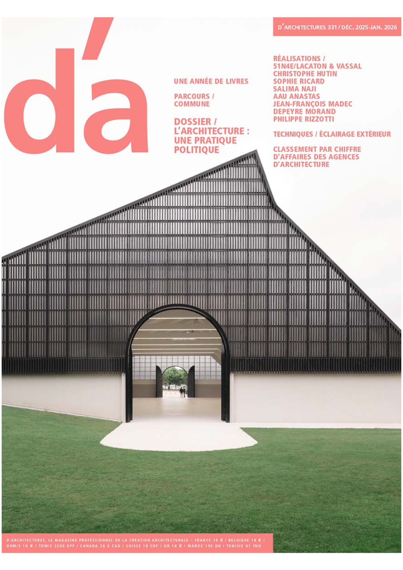 D'a magazine, N° 331 janvier 2026